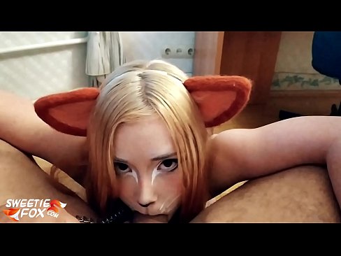❤️ Kitsune তার মুখের মধ্যে শিশ্ন এবং কাম গিলে ❌  যৌনতা  ❌